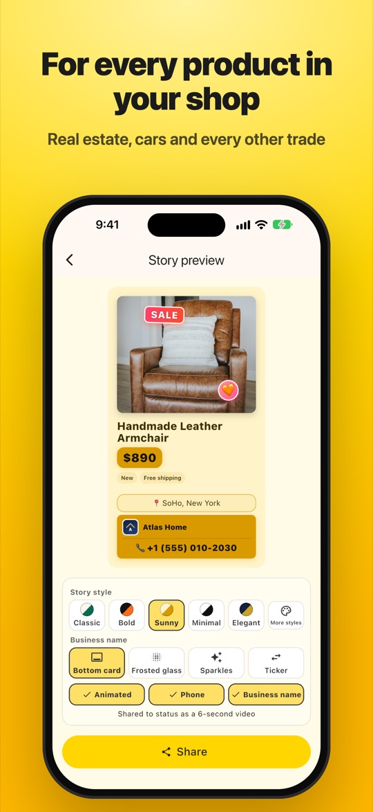 For every product in your shop